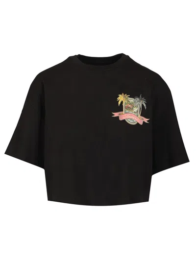 Amiri Ma Paradise Cropped Tee T-shirt Black