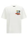 Amiri White Crewneck Printed T-shirt In White