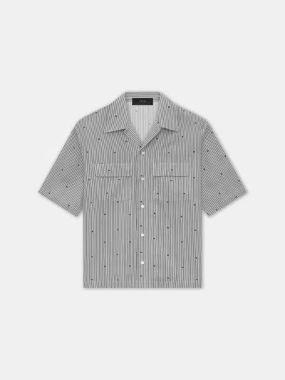 AMIRI AMIRI MA PINSTRIPE CAMP SHIRT