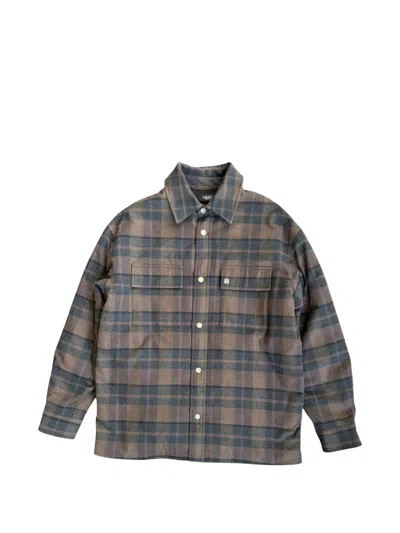 Amiri Ma Plaid Padded Overshirt In Multi
