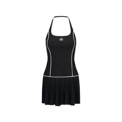 Amiri Ma Pleated Dress In Black