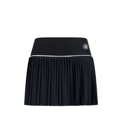 Amiri Ma Pleated Mini Skirt In Black