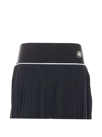Amiri Ma Pleated Mini Skirt In Black