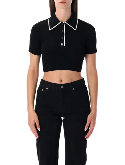 Amiri "ma" Polo Shirt In Black