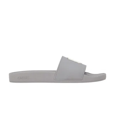 Pre-owned Amiri Ma Pool Slide 'grey' | Men's Size 41 In Gray