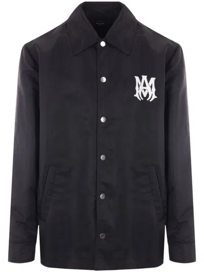Amiri Ma-print Shirt Jacket In Black