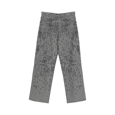 Pre-owned Amiri Ma Quad Bandana Baggy Jeans 'black' | Men's Size 34