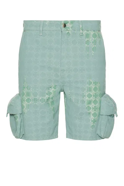 AMIRI MA QUAD BLEACHED CARGO SHORT