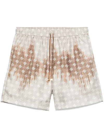 AMIRI MA QUAD BLEACHED SHORTS