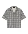 Amiri Ma Quad Boucle Camp Shirt In Gray