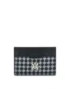 Amiri Ma Quad Coated Canvas Card Holder In Black