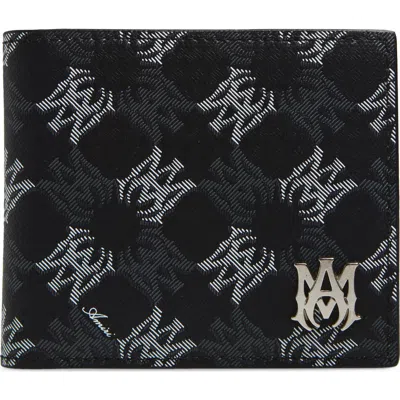 Amiri Ma Quad Coated Canvas Bifold Wallet In Black