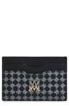 Amiri Ma Quad Coated Canvas Card Holder In Black