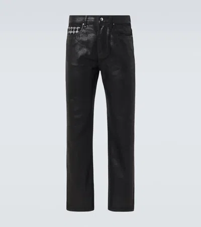 Amiri Ma Quad Coated Straight Jeans In Black