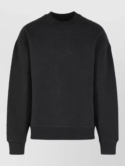 Amiri Ma Quad Cotton Blend Crew Sweatshirt In Black