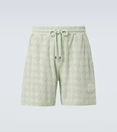 Amiri Ma Quad Cotton-blend Shorts In Green