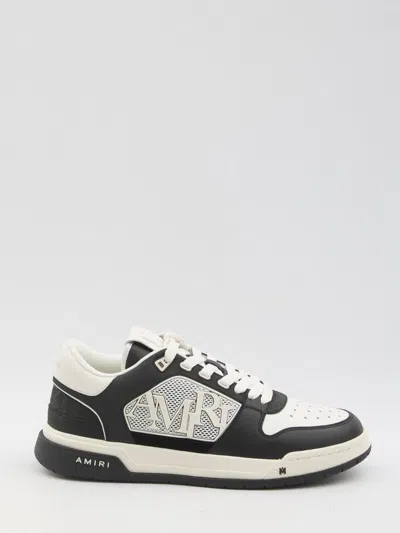 Amiri 'ma Quand' Black And White Low Top Sneakers With Logo Patch On The Tongue And Logo Lettering On The In Multicolor