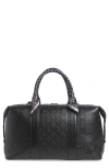AMIRI AMIRI MA QUAD DEBOSSED LEATHER DUFFLE BAG