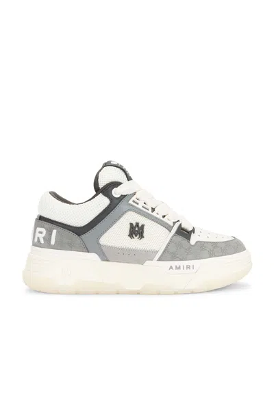 Amiri Ma Quad Debossed Nubuck Ma-1 Sneaker In White