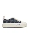 Amiri Ma Quad Denim Court Low Sneakers In Blue