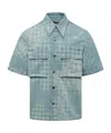 Amiri Ma Quad Denim Shirt In Blue