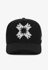 Amiri Ma Quad Logo-embroidered Canvas Cap In Black