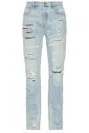 Amiri Clay Indigo Thrasher Lunar New Year Jeans In Gray
