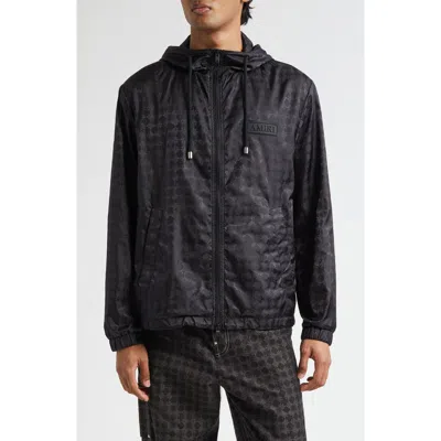 Amiri Ma Quad Hooded Windbreaker In Black