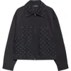 Amiri Ma Quad Jacquard Work Jacket In Black
