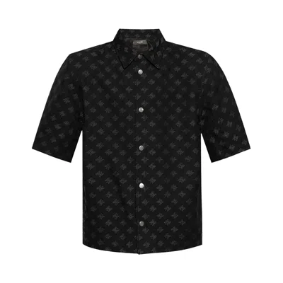 Pre-owned Amiri Ma Quad Jacquard Shirt 'black' | Men's Size 56