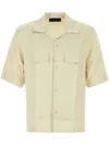 Amiri Quad Jacquard Bowling Shirt In Neutrals