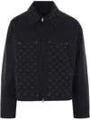 Amiri Buttoned Long Sleeve Jacket With Patterned Collar