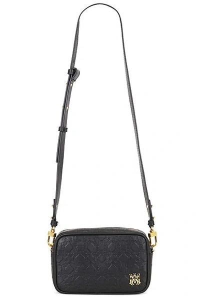 Amiri Ma Quad Leather Camera Case In Black