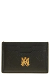Amiri Ma Quad Leather Card Case In Black