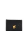 Amiri Ma Quad Leather Card Holder In Black