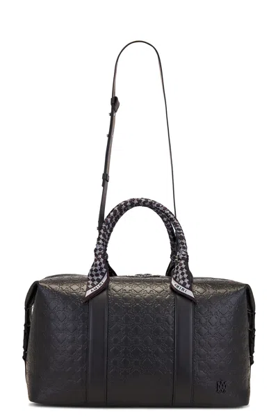 Amiri Ma Quad Leather Duffle Bag In Black