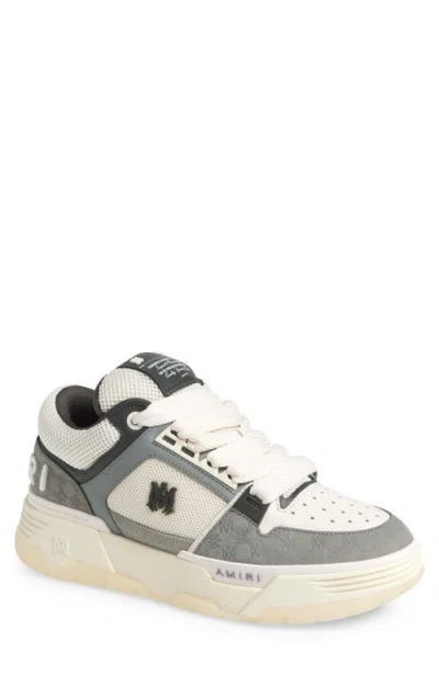 Amiri Ma Quad Debosses Nubuck Ma-1 Sneakers In Gray