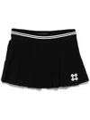 Amiri Black Ma Quad Pleated Miniskirt In Black