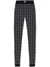 Amiri Elasticized Waistband Leggings All-over Print In Black