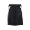 Amiri Quad Panel Side Stripe Tailored Shorts In Black