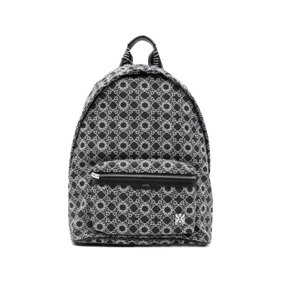 Amiri Ma Quad Patterned Backpack In Black