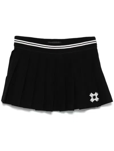 Amiri Ma Quad Pleated Mini Skirt Clothing In Black