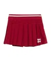 Amiri Ma Quad Pleated Skirt In Red