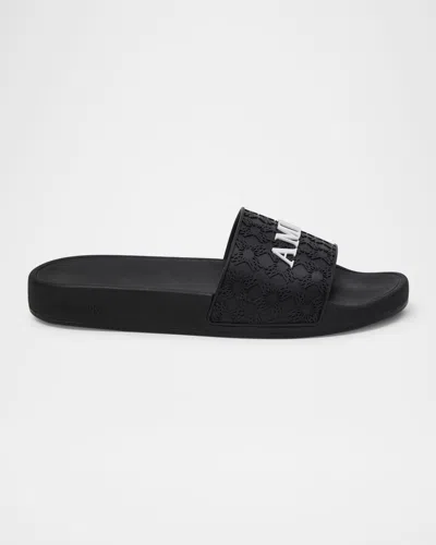 Amiri Ma Quad Pool Slide Sandals In Black