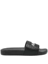 Amiri "ma Quad Pool Slide" Sandals In Black