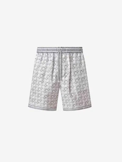 Amiri Ma-quad Printed Bermuda Shorts In Gray