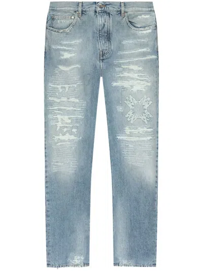 AMIRI AMIRI MA QUAD REPAIRED STRAIGHT JEAN