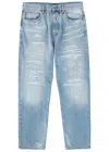 Amiri Ma Quad Repaired Jeans In Indigo