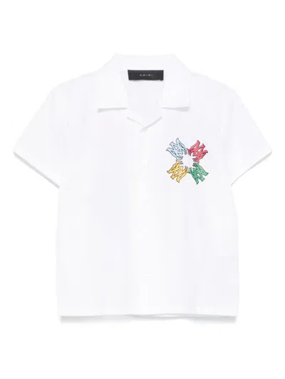 Amiri Kids' Ma Quad Scribble Shirt In White