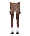 Amiri Ma Quad Seamless Sports Shorts In Brown